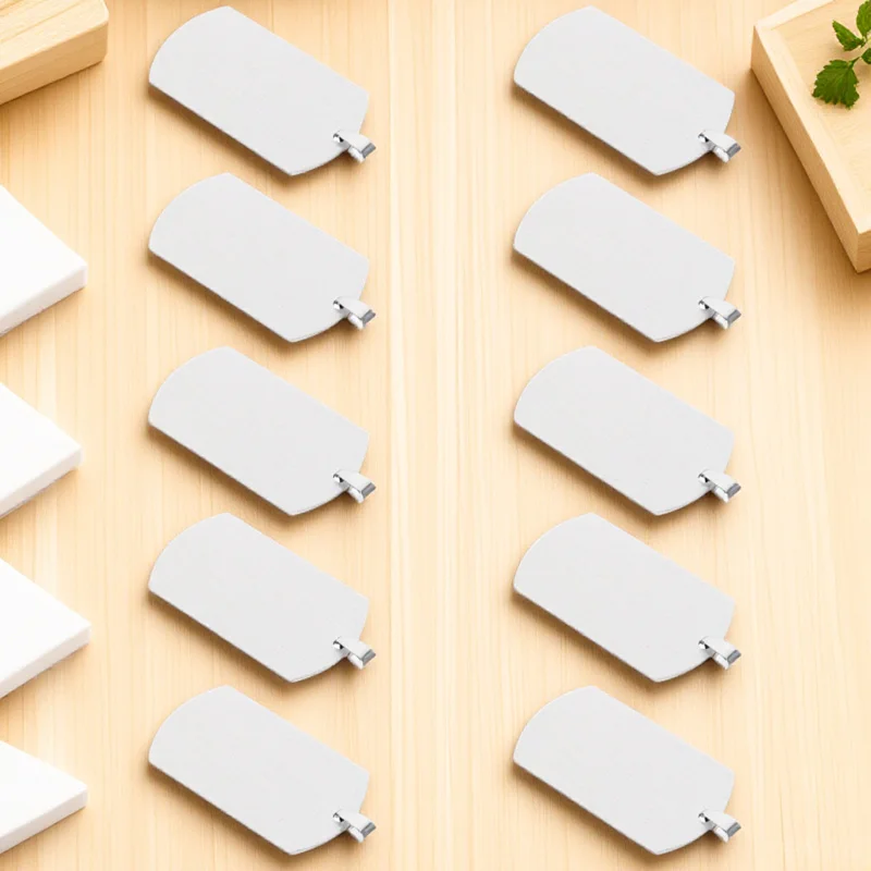 

10Pcs Military Style Titanium Steel Blank Tags Pendants for Pet Id Keychain Engraving Stamping Tags Blanks Titanium Steel Tag