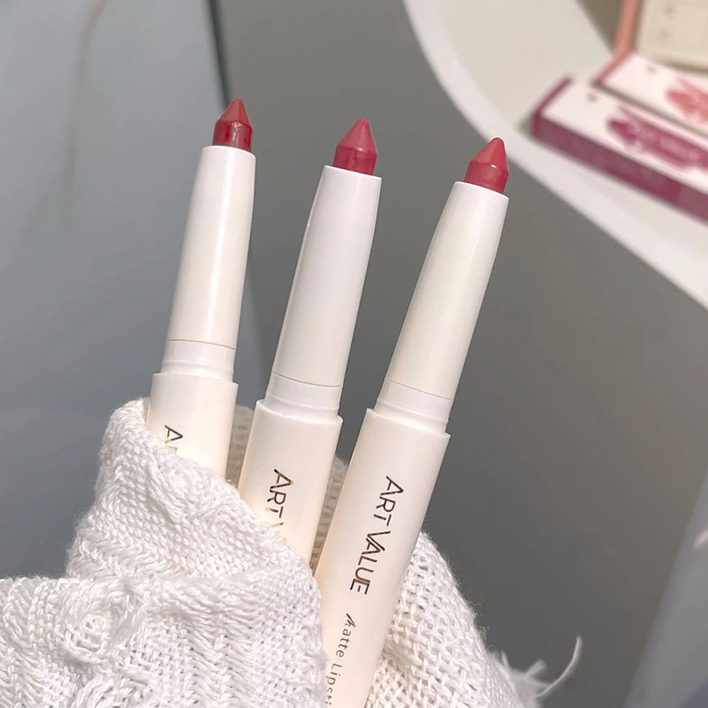 Nude Lipliner Waterdichte Langdurige Matte Lippenstift Potlood Rode Roze Lippen Omtrek Make-Up Krijt Stick Lip Tint Lijn Cosmetica