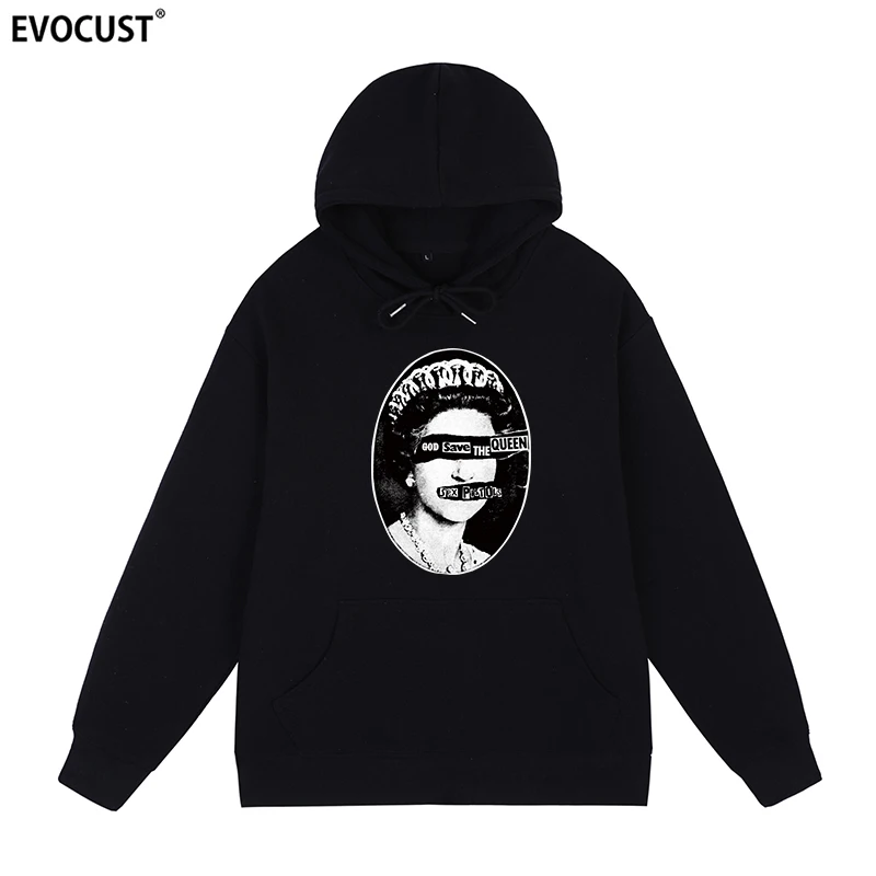 NEW Sex Rock Band Pistols Vintage Pullover Spring Autumn Black Hoodies Sweatshirts men women unisex Cotton