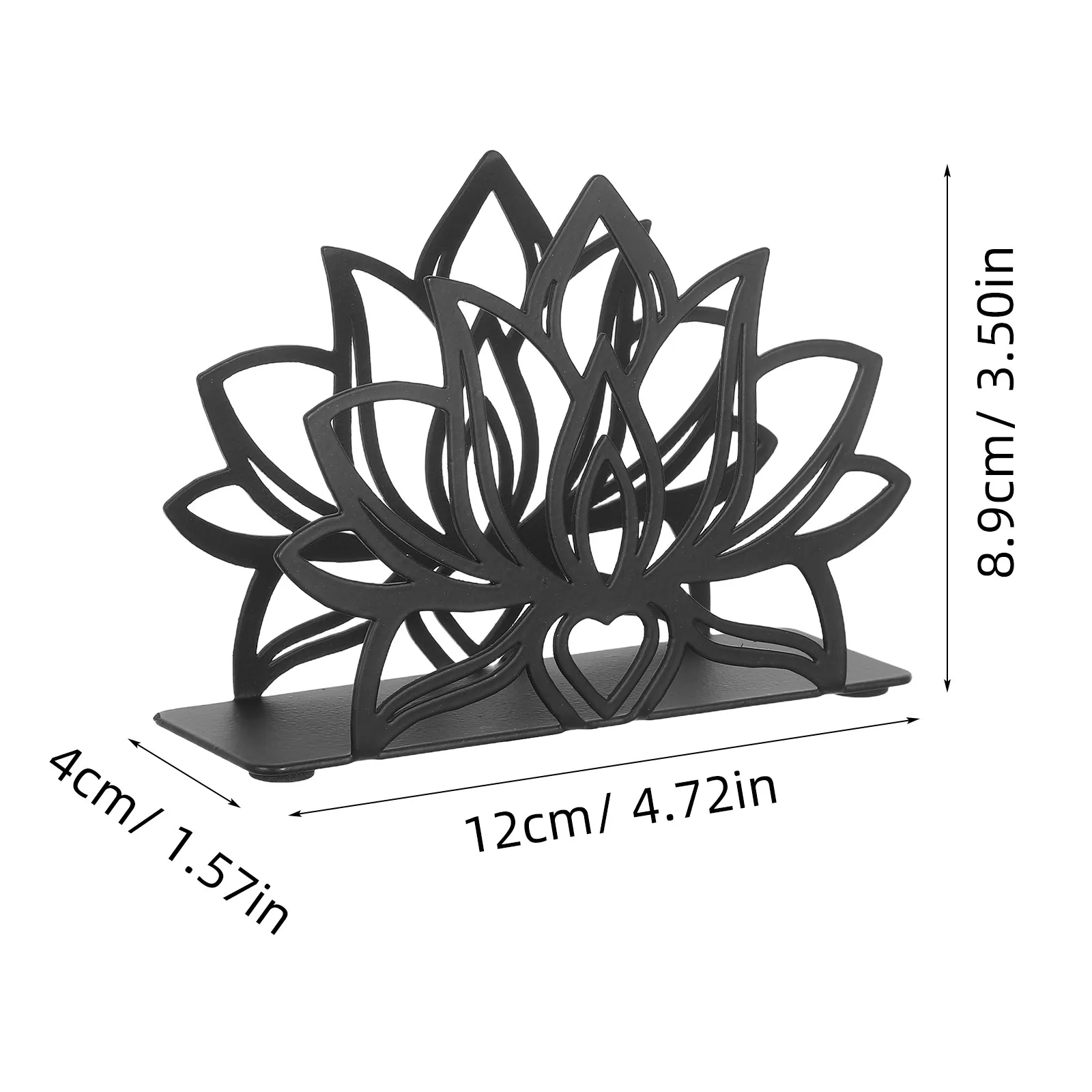 Cast Napkin Holder for Table Decorative Metal Tissue Stand Stylish Modern Dining Room Kitchen Bar Restaurant Napkin - view 3