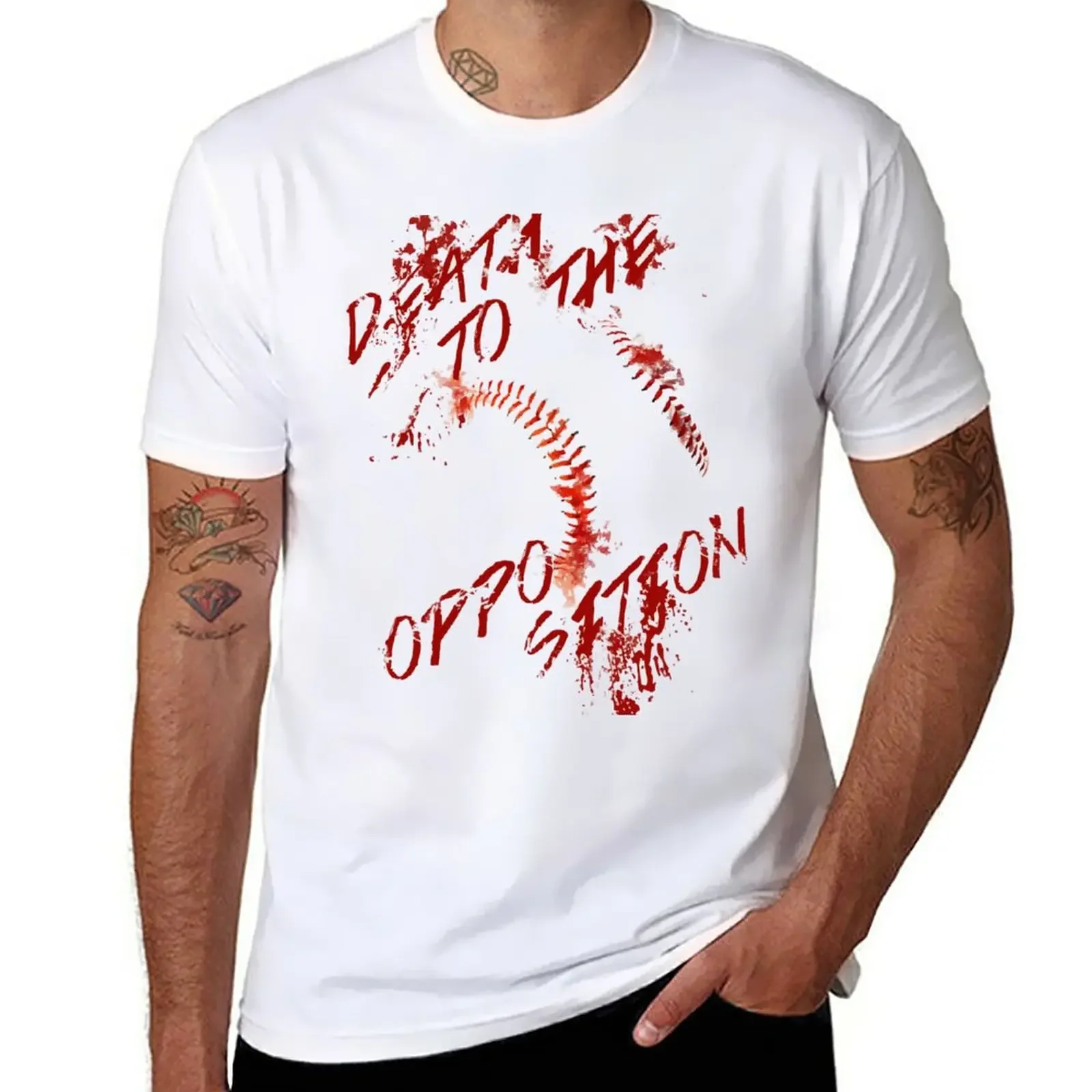 Death to the Opposition T-Shirt sports fans quick drying kawaii clothes mens graphic t-shirts pack