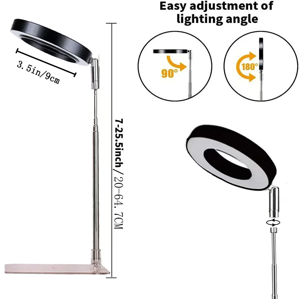 Indoor Full-Spectrum Plant Growth Lights, Led Plant Lights, and Indoor Sunlight-Like Growth Lights Are Suitable for Indoor Plants and Grow Lights with Retractable Bases image 3