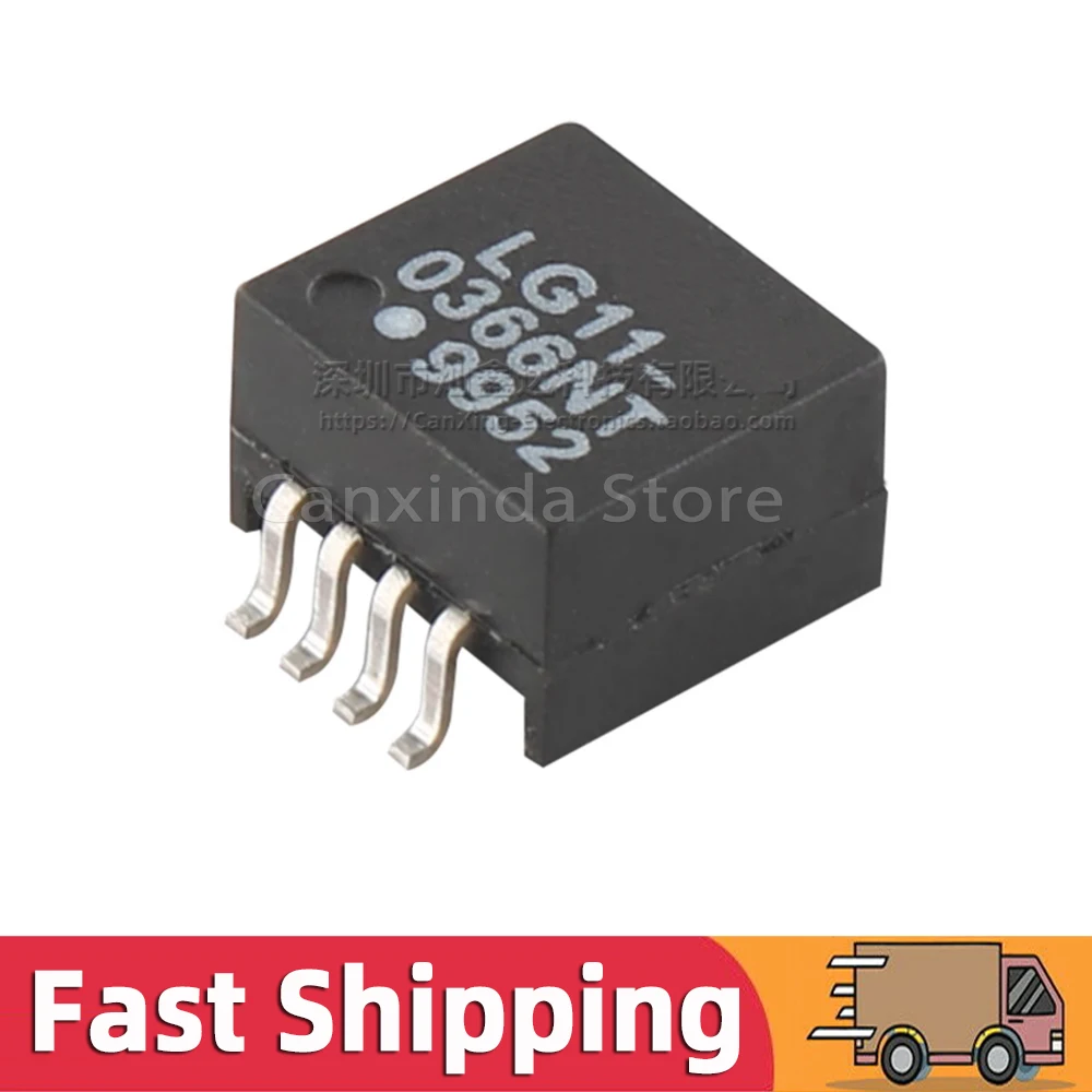 

5pcs LG11-0366NT SMD Isolated Pulsing Signal Transformer Turns Ratio 1:1:1:1 Inductance 36uH Isolation 8 Pin Dual Winding