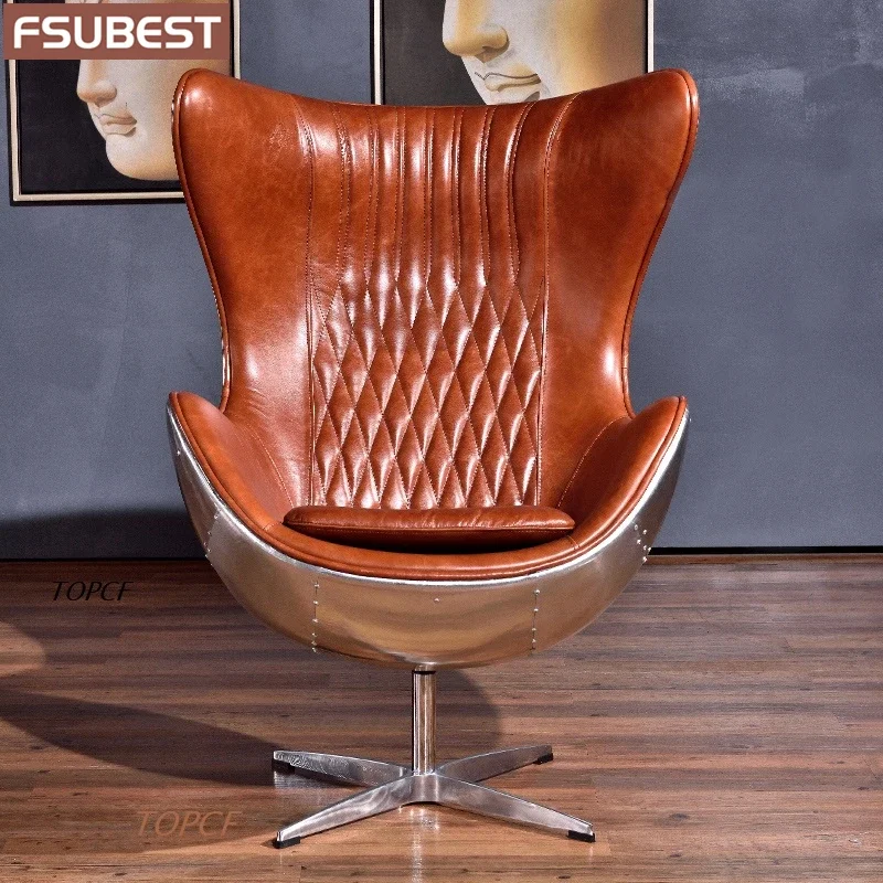 UBA2001 E gg Chair Aviator Vintage Loft Industrial Retro Cigar Lounge Personalization Pub Club Studio Living Room Furniture