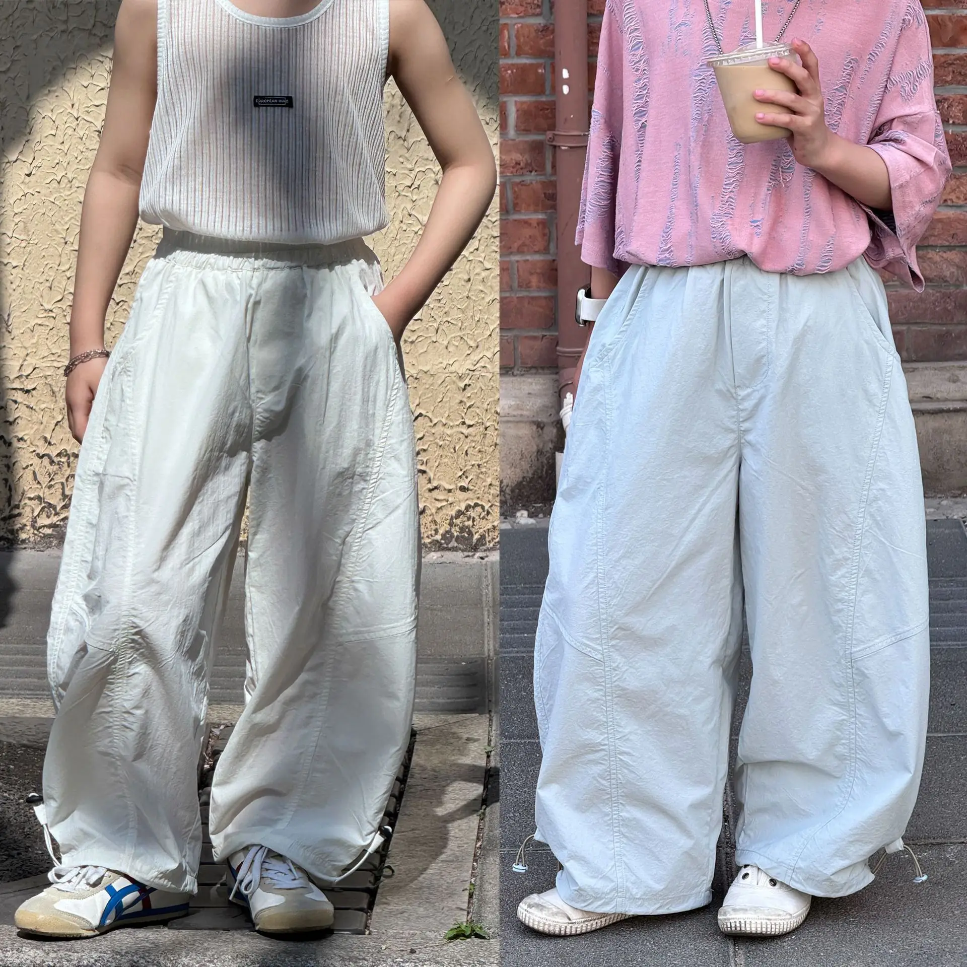 

Детские брюки, новинка лета 2025 года, корейские спортивные брюки для девочек, уличные быстросохнущие противомоскитные брюки