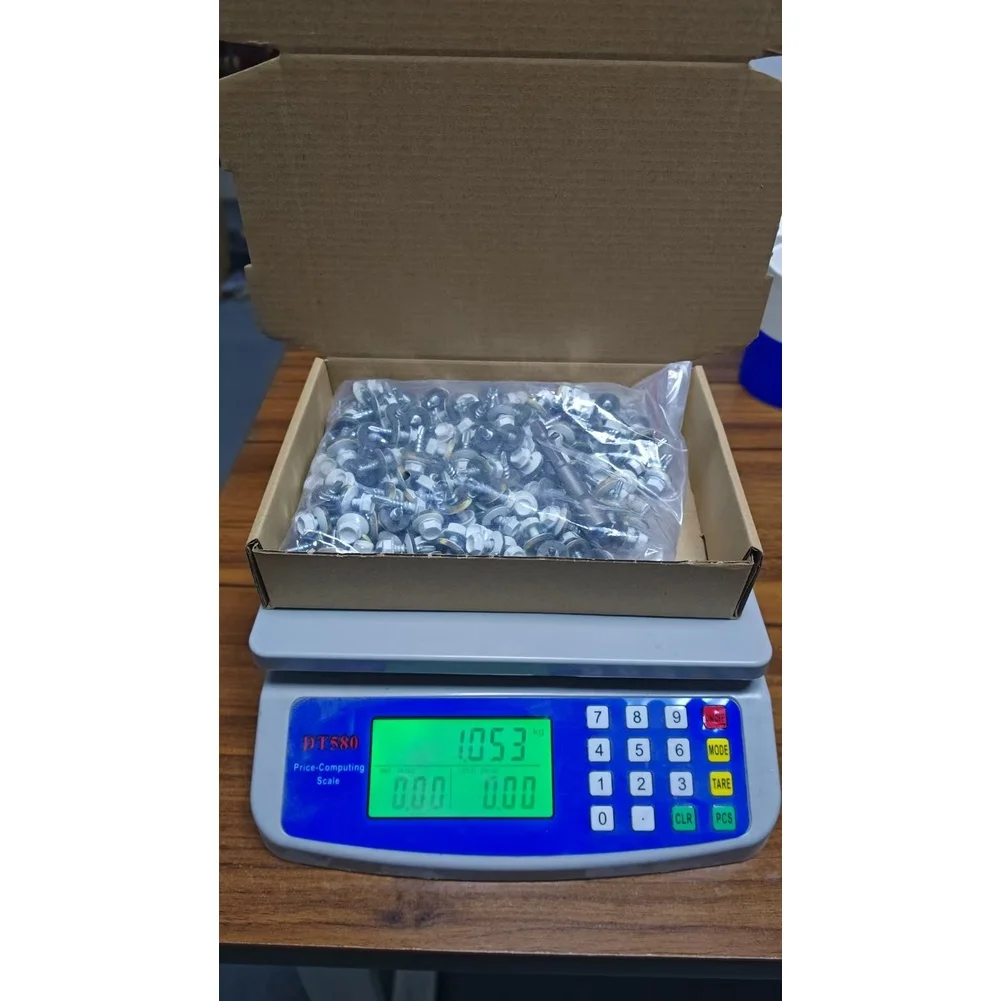 

300 саморезов + 1 насадка для отвертки, белые саморезы с шестигранной головкой для металлической кровли с EPDM-прокладкой, аксессуары для электроинструментов