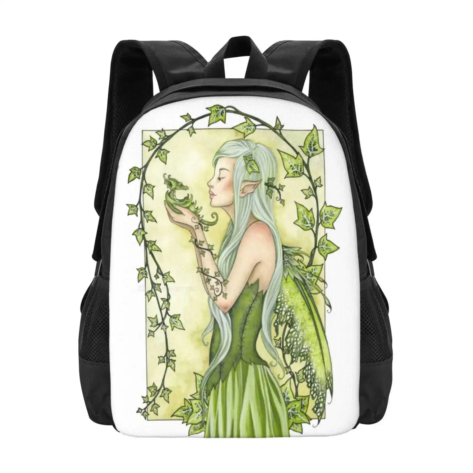 

Ivy Hot Sale Schoolbag Backpack Fashion Bags Fairy Amy Brown Dragon Ivy Fantasy Green