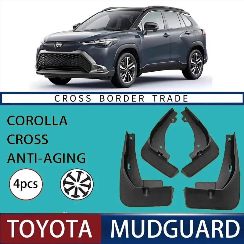 

Automotive Tire Mudguard Waterproof Splash Proof 4pcs Accessories For Toyota Corolla Cross 2020