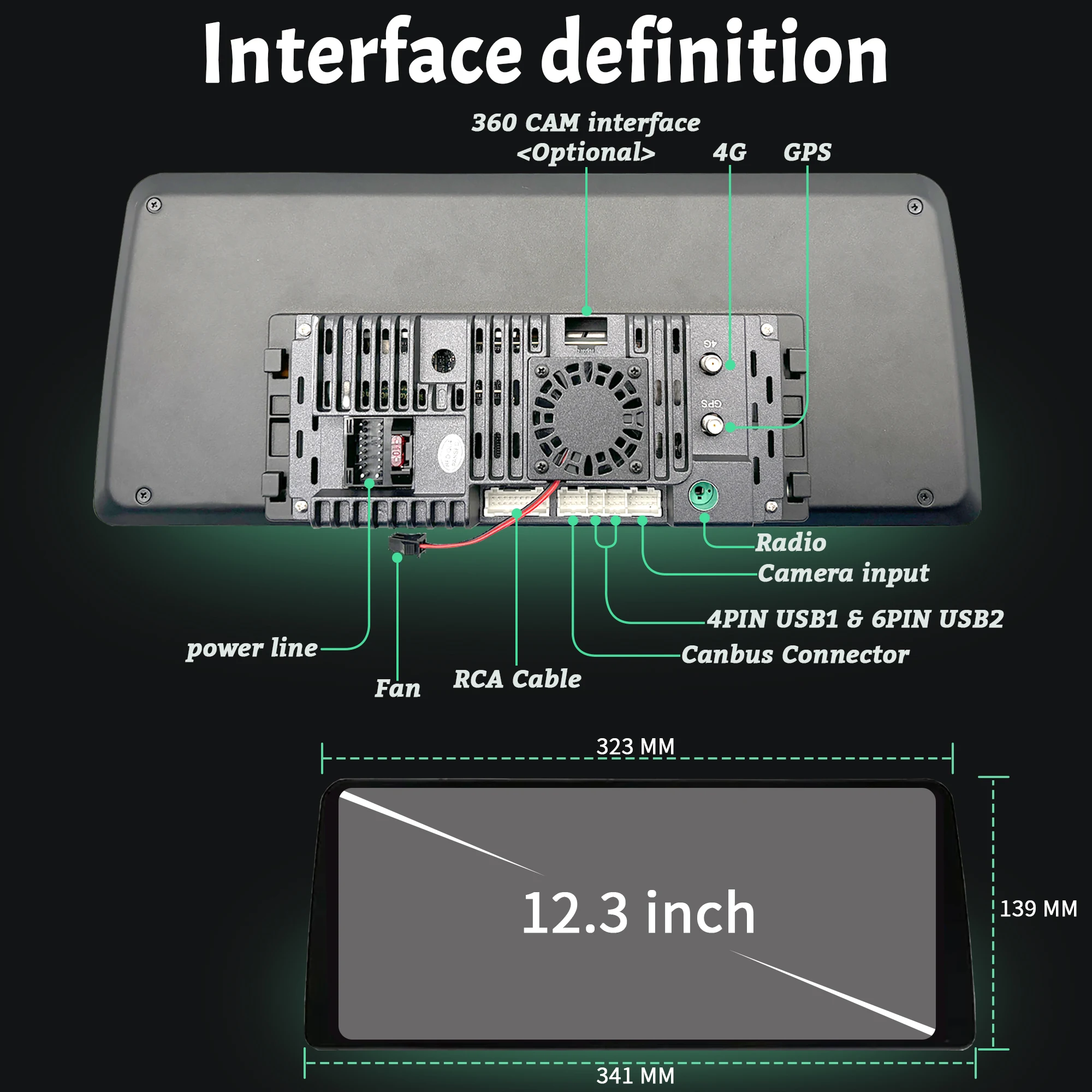 12.3 بوصة راديو السيارة أندرويد 14 لتويوتا لاند كروزر برادو 150 2018-2023 اللاسلكية BT Carplay الوسائط المتعددة شاشة تعمل باللمس #6