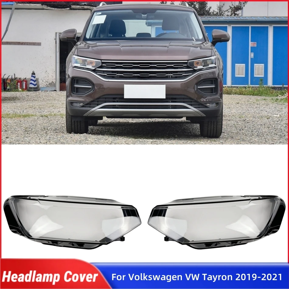 

For Volkswagen VW Tayron 2019 2020 2021 Accessories Lampcover Caps Headlamp Car Front Headlight Lens Cover Lights Shell