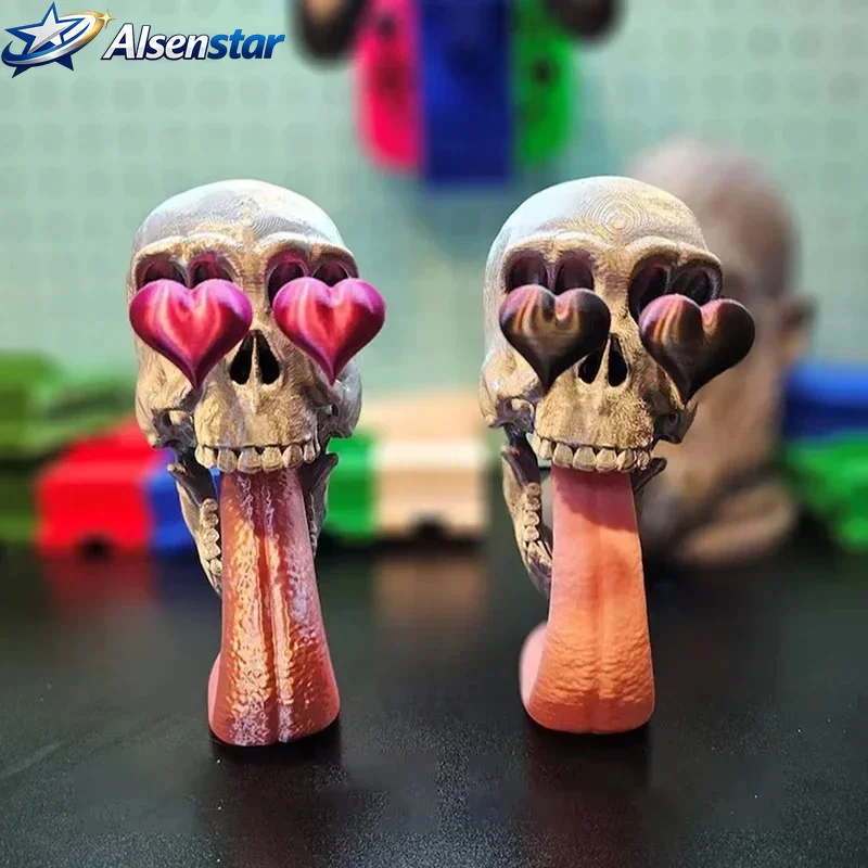 Skeleton Fun Decoration: Eternal Love for Couples Skeleton Decoration Gothic Heart shaped Eye Carving