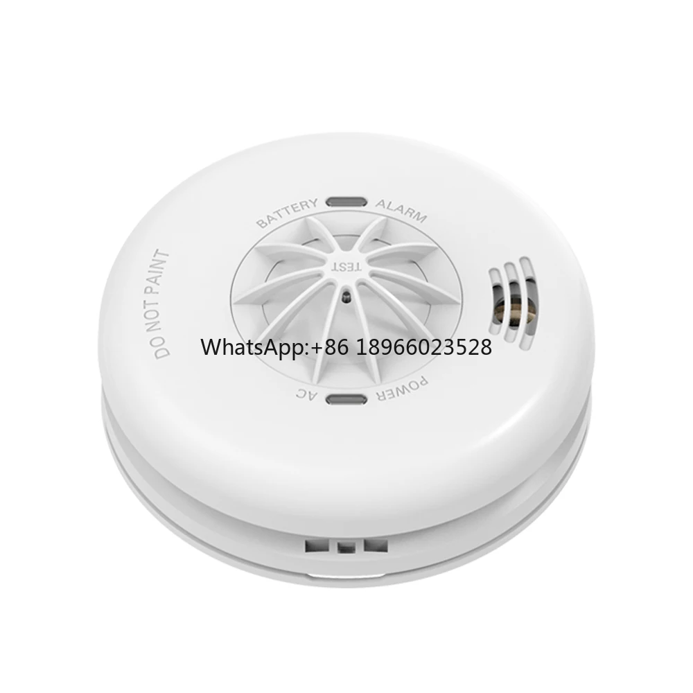 high temperature wall mounted smoke detector fire alarm interconnect Photoelectric heat detector