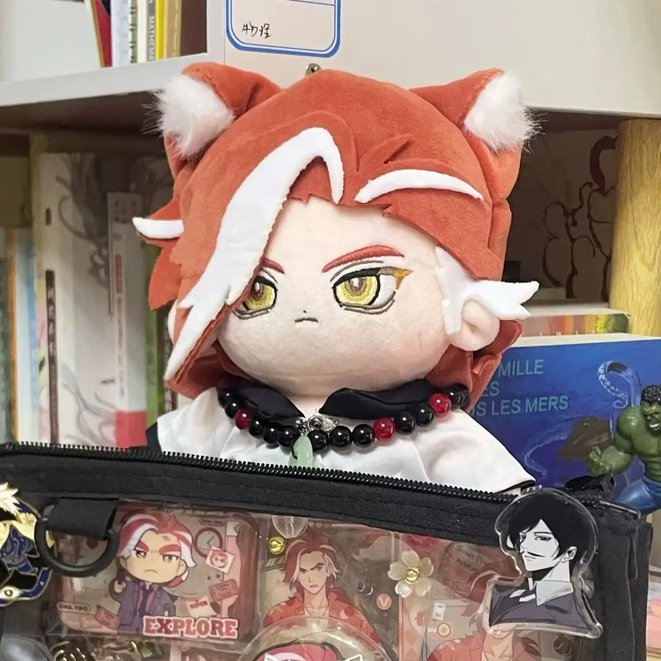 أسطورة Luoxiaohei 20 سنتيمتر أواخر العام محشوة أفخم فستان القطن دمية الفيلم المحيطة مع الفتيات إرسال الأصدقاء هدية عيد الميلاد