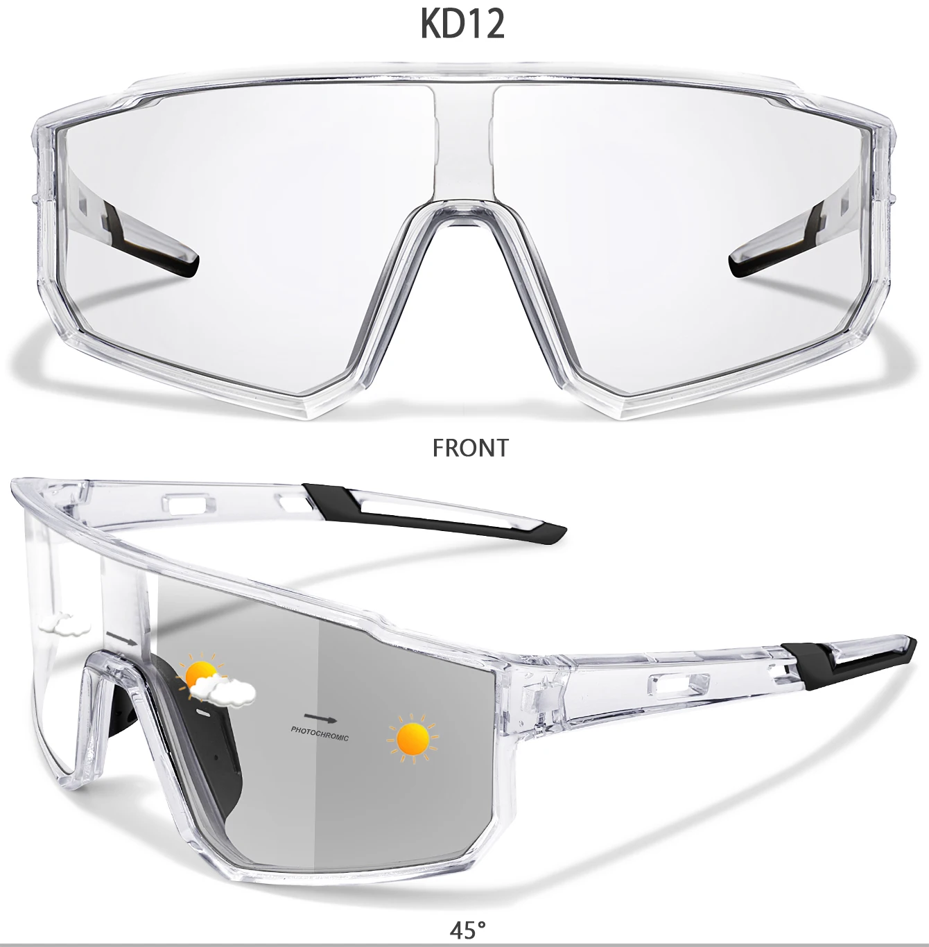 Photochrome Sonnenbrille Neue Stil Marke Männer Frauen Komfortable Winddicht Radfahren Gläser für Fahrrad MTB Fahrrad Laufen Angeln – Detail 8