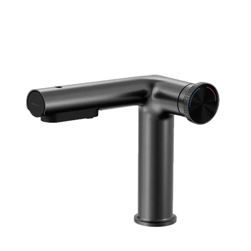 

Mouthwash basin Hot and cold basin faucet, pouring out water Digital display Bathroom Hand washing Household splash proof