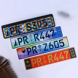 Foreign Trade Decorative Licence Plate Holder European Regulation American Regulation Semi-finished Blank Car Tag Pendant