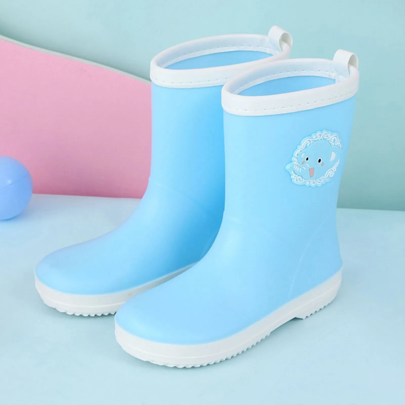 

Hot Sale Blue Elephant Cartoon Character Rain Shoes Children's Rain Shoes Boys And Girls Water Shoes Baby Rain Boots Water Boots