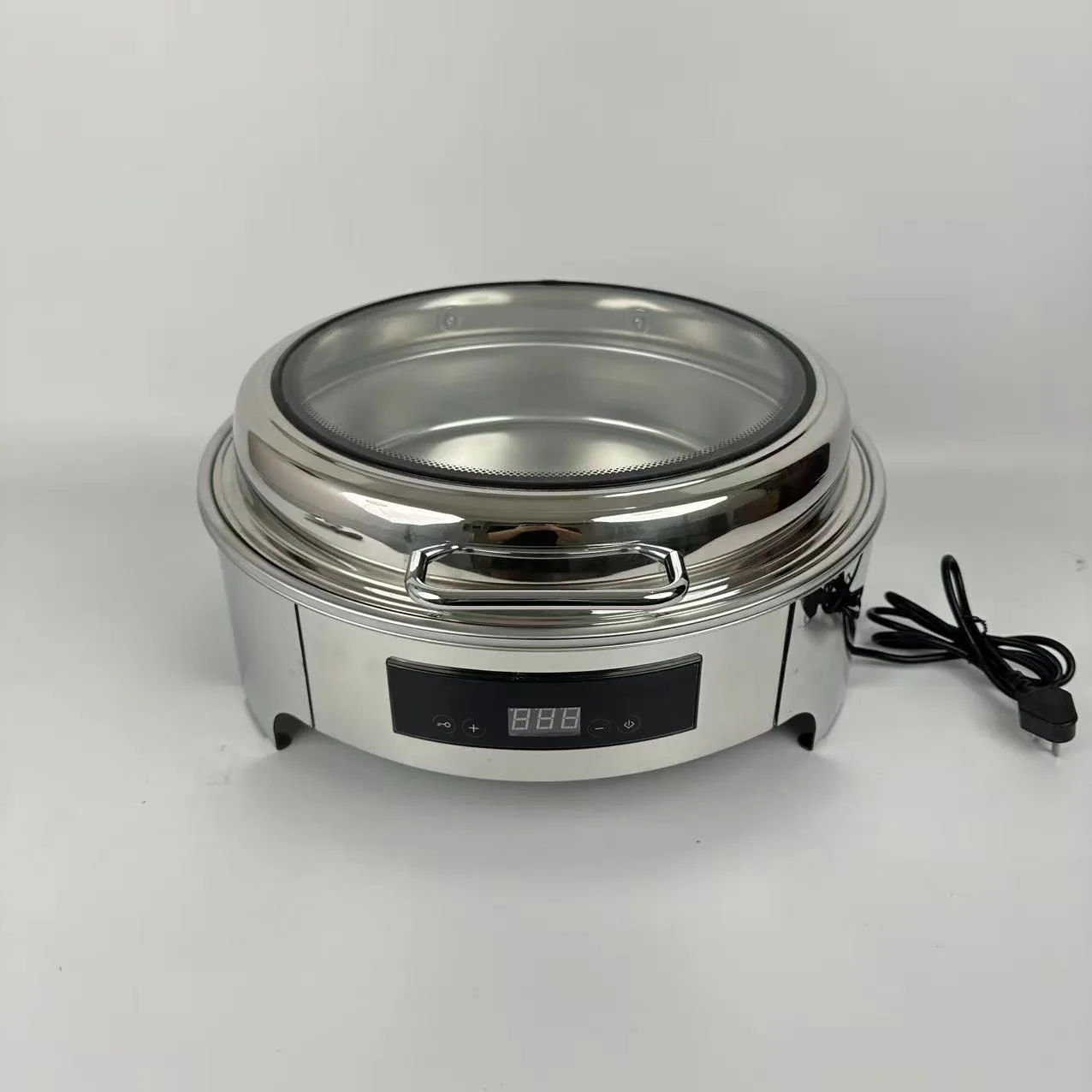Stainless Steel Silver 6L Capacity Alcohol-Fueled Serving Dishes Cheffing Dishes Food Warmer Chafing Dish Buffet Set For