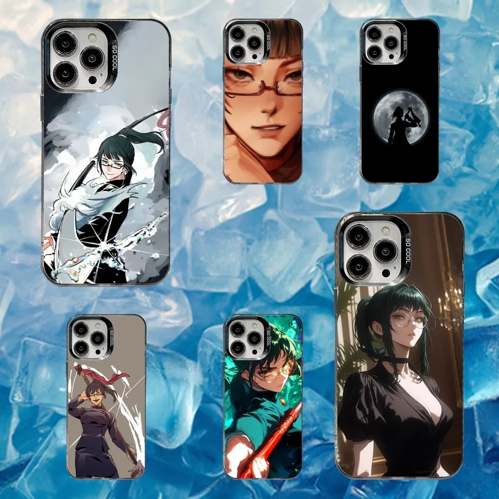 

Maki Zenin Jujutsu Kaisen Phone Case For iPhone 16,15,14,13,12,11,Mini,Pro,SE,MAX White Matte Shockproof Cover