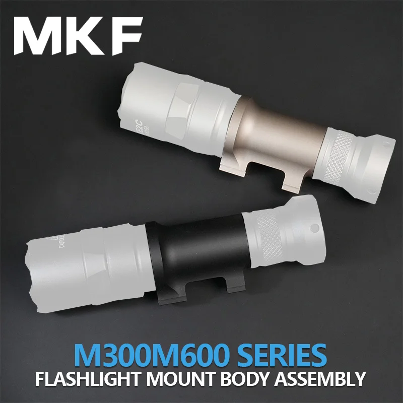 

New Tactical Flashlight Body Aluminum Alloy Accessories Suitable for Outdoor Hunting Components of M300 M600 Series Flashlights