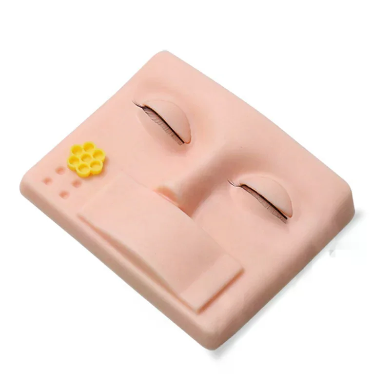 탈부착 가능한 눈을 가진 마네킹 헤드 속눈썹 연장 연습 메이크업 액세서리 가짜 속눈썹 접착 훈련 모델 헤드