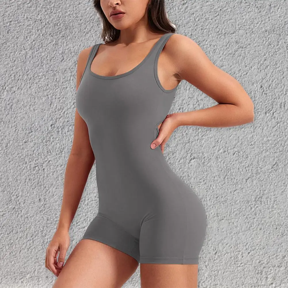 

Butt Lifting Yoga Rompers Breathable Women's Yoga Rompers with Butt Lifting Tummy Control Features Sleeveless Sports for Active