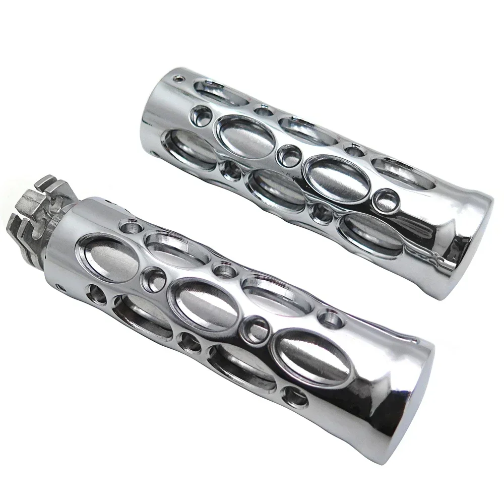 Hand Grips 22mm for Honda CBR 600 900 929 954 1000 RR,Suzuki GSXR Hayabusa All Models and Year Motorcycle Parts Chrome view 6
