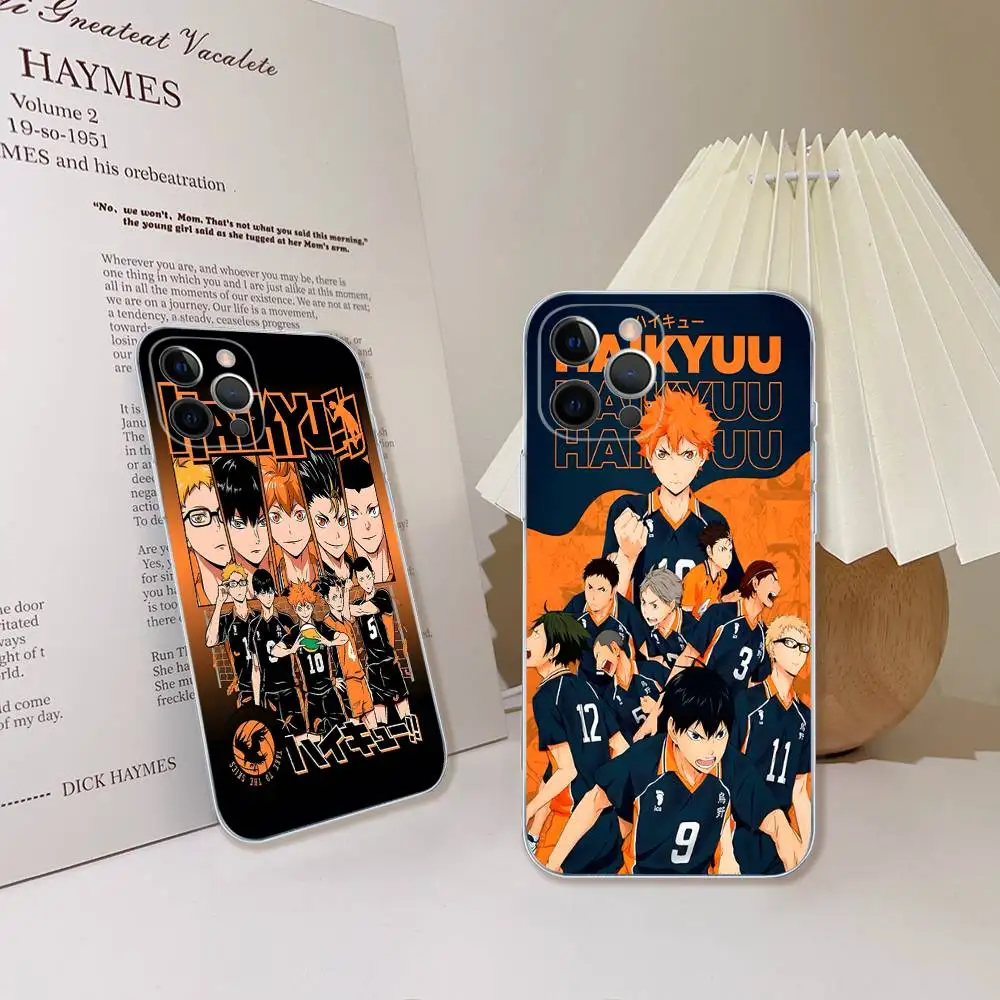 Haikyuu Karasuno الكرة الطائرة أنيمي جراب هاتف آيفون 17 16 15 14 11 12 13 Mini Pro XS Max Plus Funda Shell #5