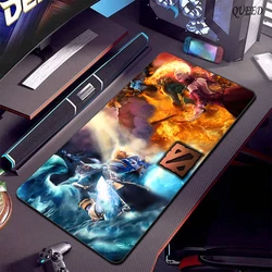 Tappetino per mouse da gioco in gomma naturale per ufficio Dota 2 Tappetino da scrivania grande Anime Laptop Accessori da gioco antiscivolo Tappetino per tastiera E-Sports