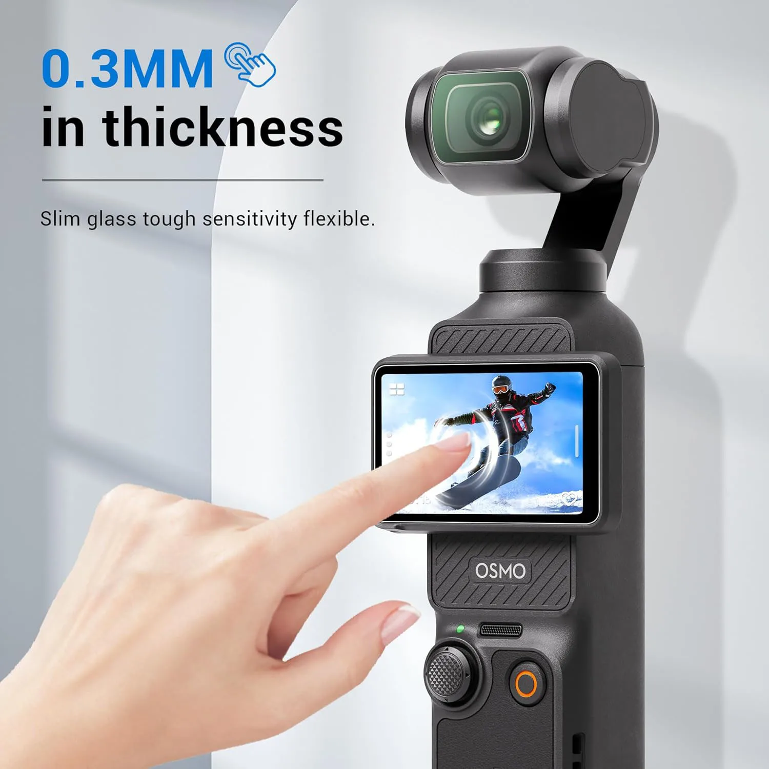 2Pcs 9H Tempered Glass Screen + Lens Protector For DJI Osmo Pocket 3 / 4 HD Anti‑Scratch Oleophobic Protective Film