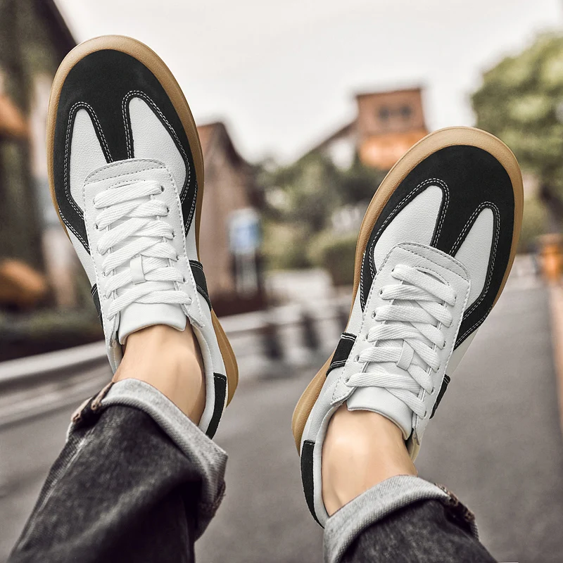 أحذية رياضية كاجوال للرجال قابلة للتنفس، أحذية سباق فاخرة للمدرب، أحذية بدون كعب أنيقة للرجال #3