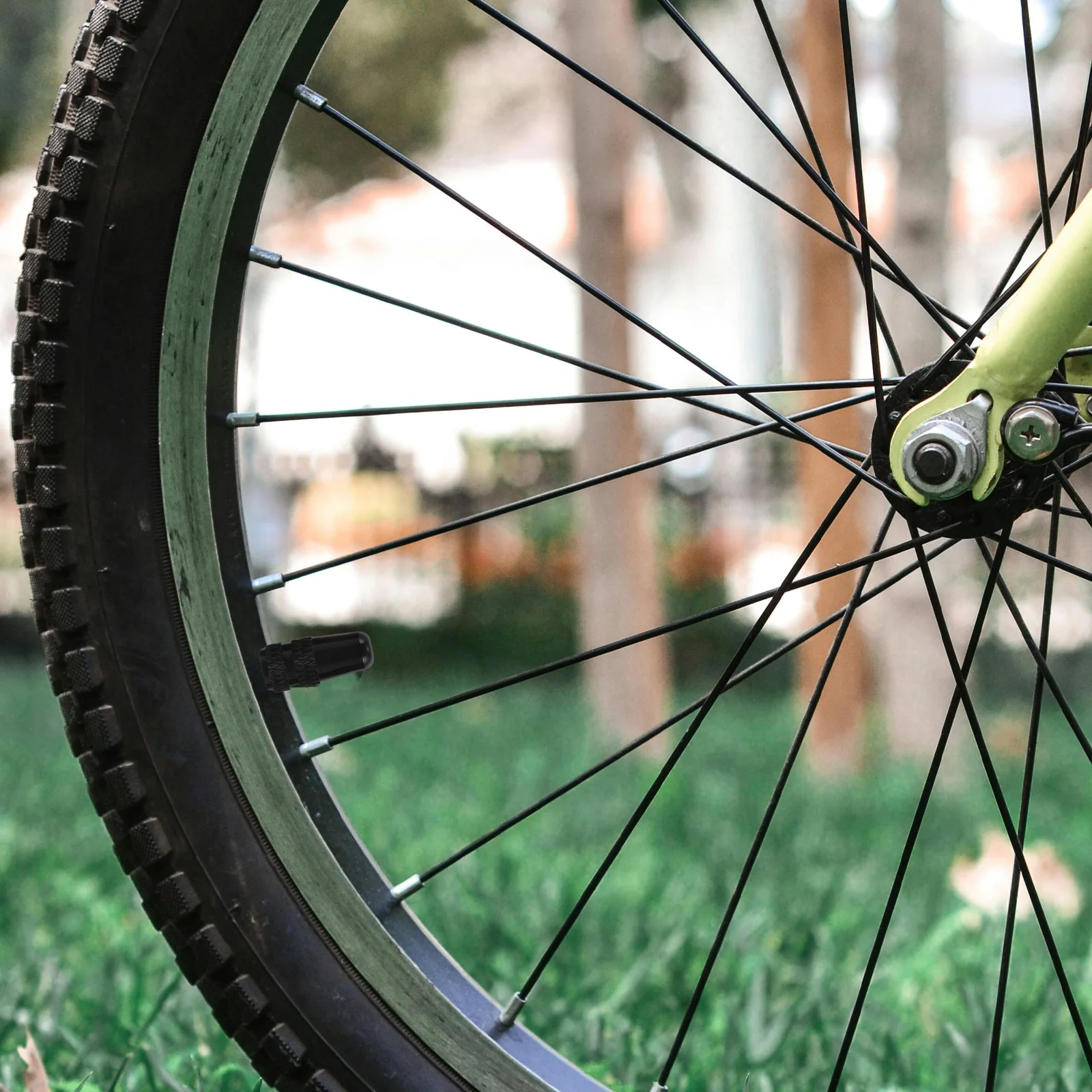 

1 set Aluminum Alloy Bicycle Valve Caps Decorative Bike Tire Stem Cap Debris Protection Lightweight Durable for All Valve Types