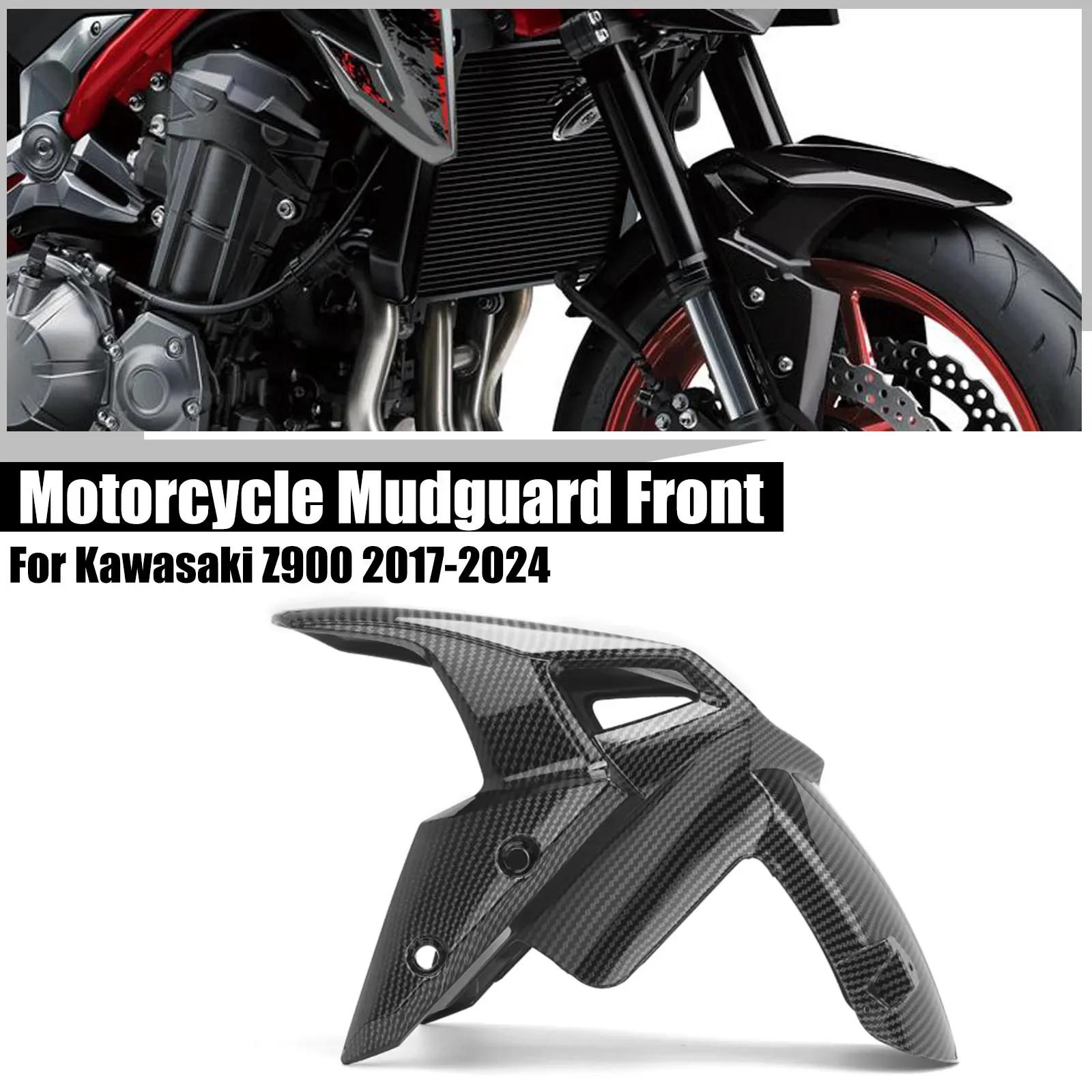 

For KAWASAKI Z900 Z 900 2017 2018 2019 2020 2021 2022 2023 2024 Motorcycle Front Fender Mudguard Mudflap Guard Cover Accessories