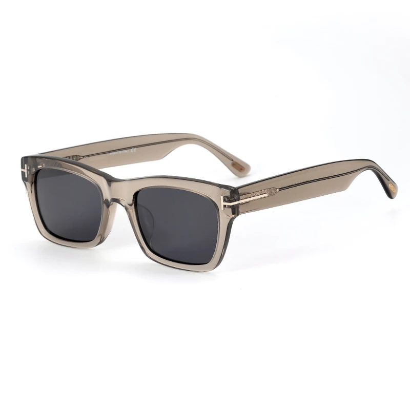 Tom Sunglasses Ft1062 Square Black Plate Sunglasses for Men and Women High Quality Luxury Style Outdoor Polarized Anti-Uv Glasses