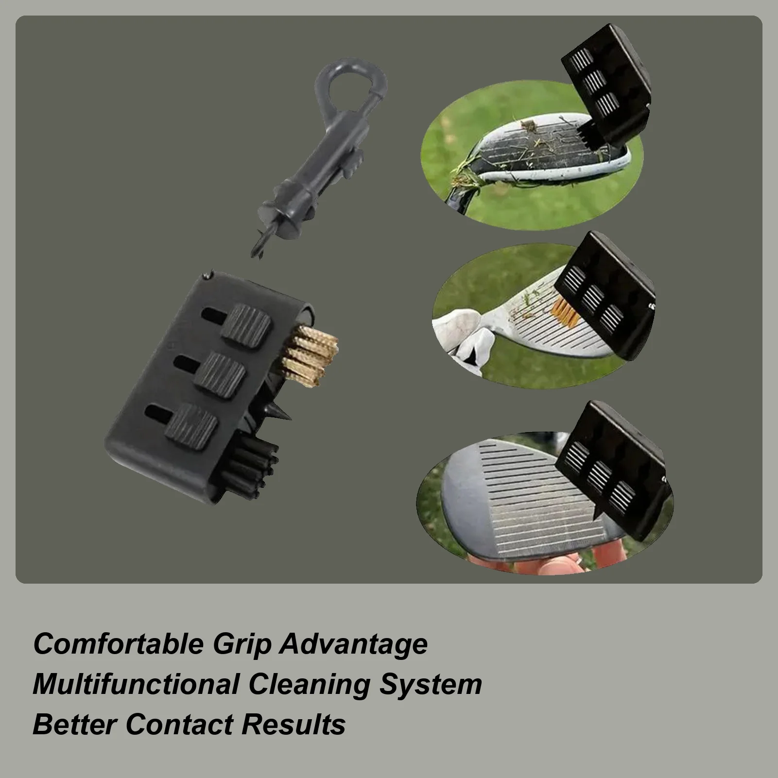 فرشاة تنظيف نادي الغولف المحمولة فرشاة غسالة النادي على الدورة ملحق أداة تنظيف الغولف للبنين المراهقين زوج لاعبي الغولف النساء #3