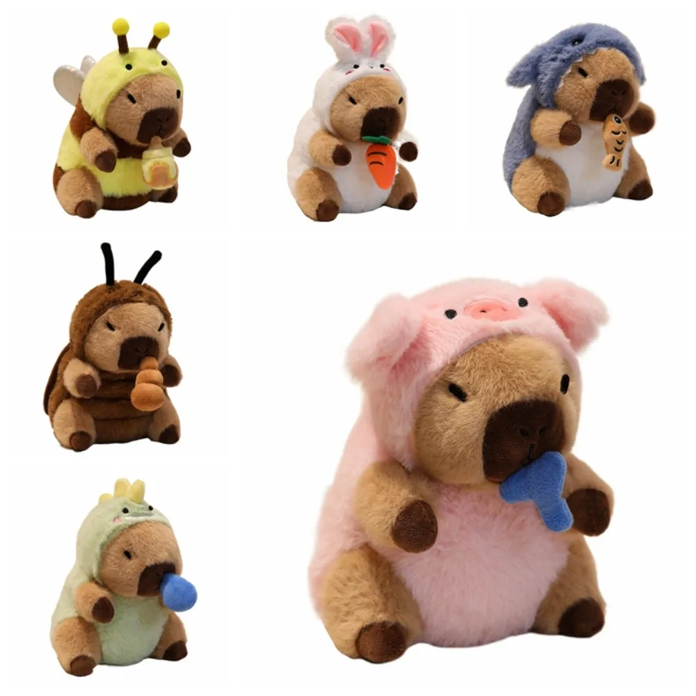 Kawaii Scarafaggio Capibara Peluche Morbido e Soffice Capibara Peluche Bambola Animale Carino Capibara Farcito Bambola Per Bambini Ragazza