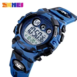 SKMEI 1547 LED colorato + EL Lights relogio infantil Sport per bambini orologi per bambini Design con quadrante giovane ed energetico 50M impermeabile