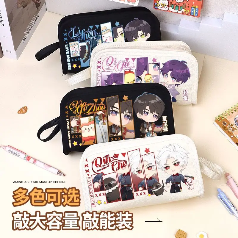 

Игра Love and Deepspace 2025 года, аниме Cos Rafayel Caleb Zayne Xavier Sylus, двухслойный простой и милый пенал с болью, подарок