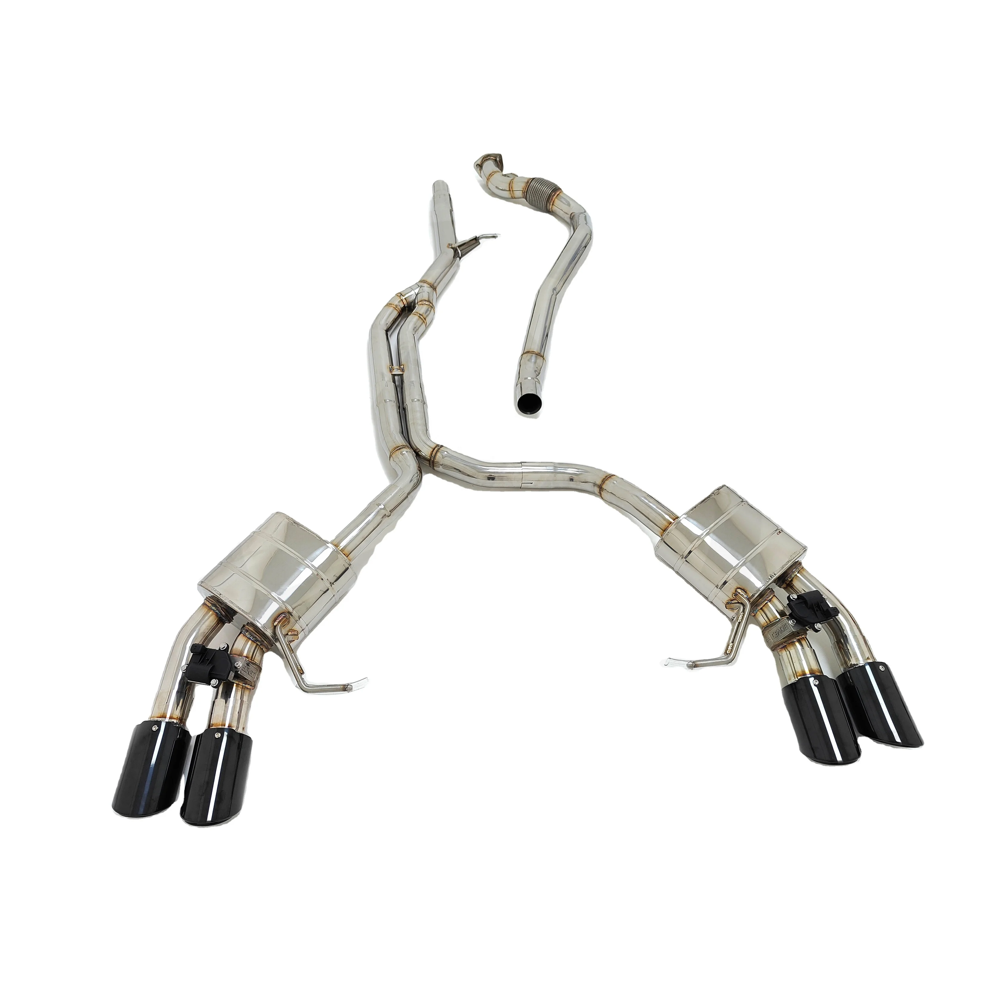 for  Porsche Macan 2.0T 2013-2023 SS304 Front Pipe Valvetronic Catback Exhaust Muffler Car Exhaust Valve Downpipe