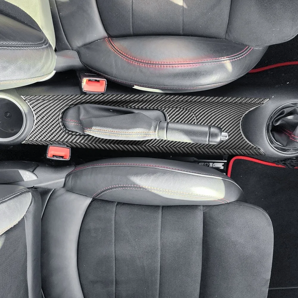 

Задняя накладка на подстаканник + накладка на панель ручного тормоза для Mini Cooper Hardtop R56 Clubman R55 Convertible R57, аксессуары для салона автомобиля