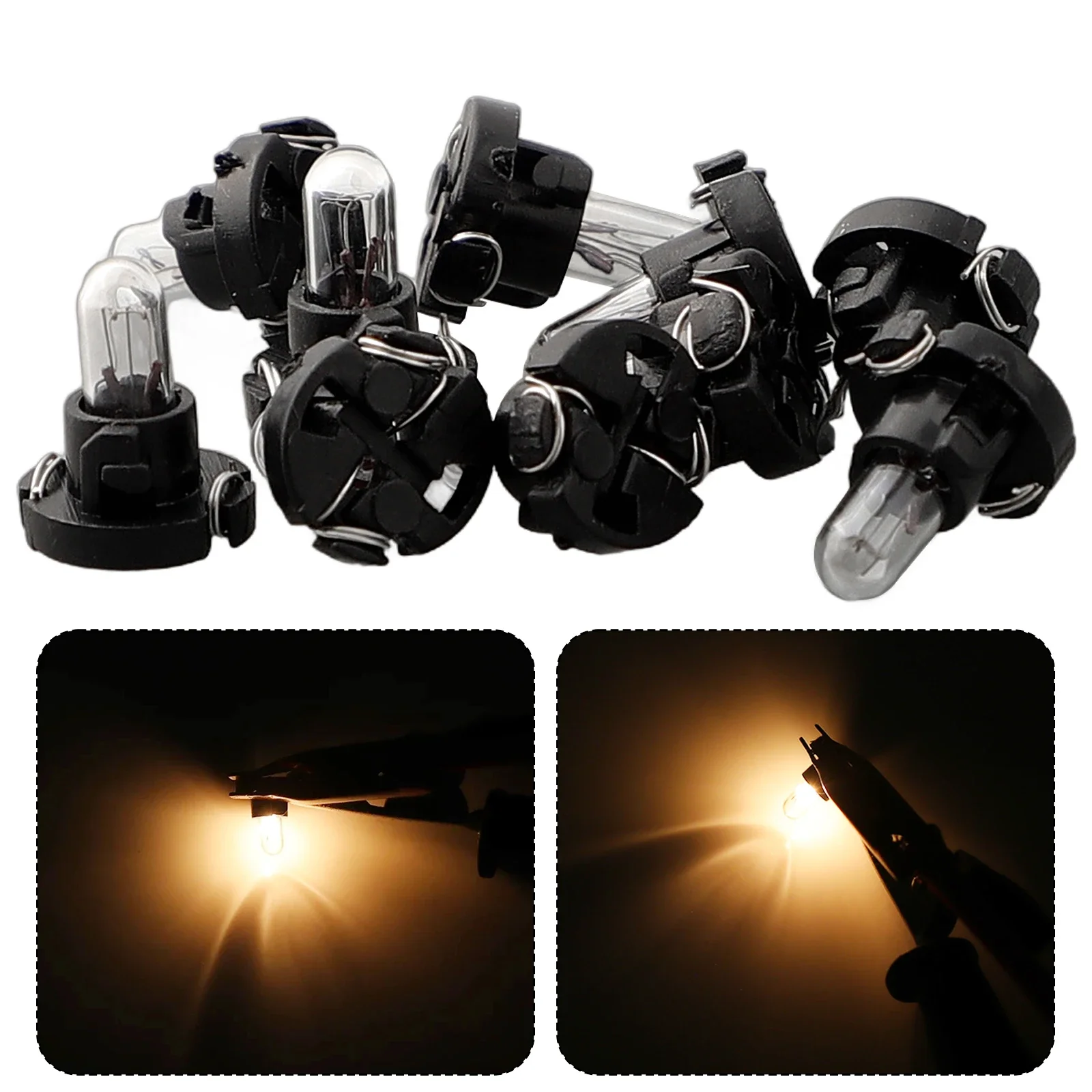 5/10Pcs T3 T 4,2 Halogen Auto Bord Instrument Panel Lampe Super Helle Canbus Led-lampen Auto Innen Erwärmung anzeige Keil Licht