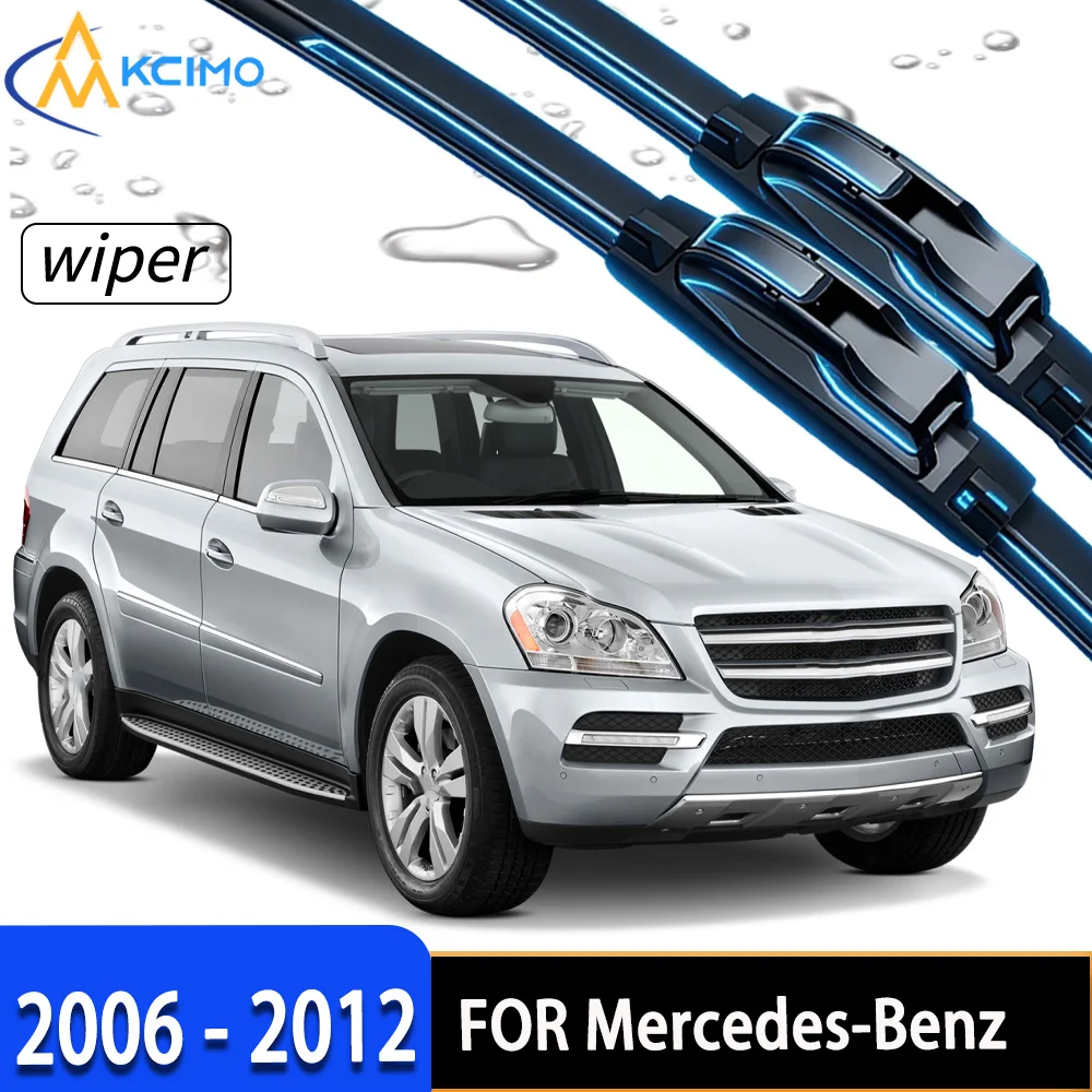 

Premium Front Windscreen Wiper Blades with Durable Rubber, All-Weather Stable Performance for Mercedes-Benz GL-Class 2006-2012