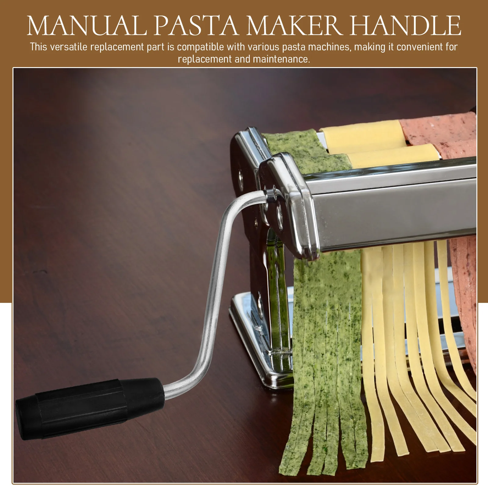 

Component Noodle Press Handle Handles Pasta Machine Ferroalloy Manual Maker Part
