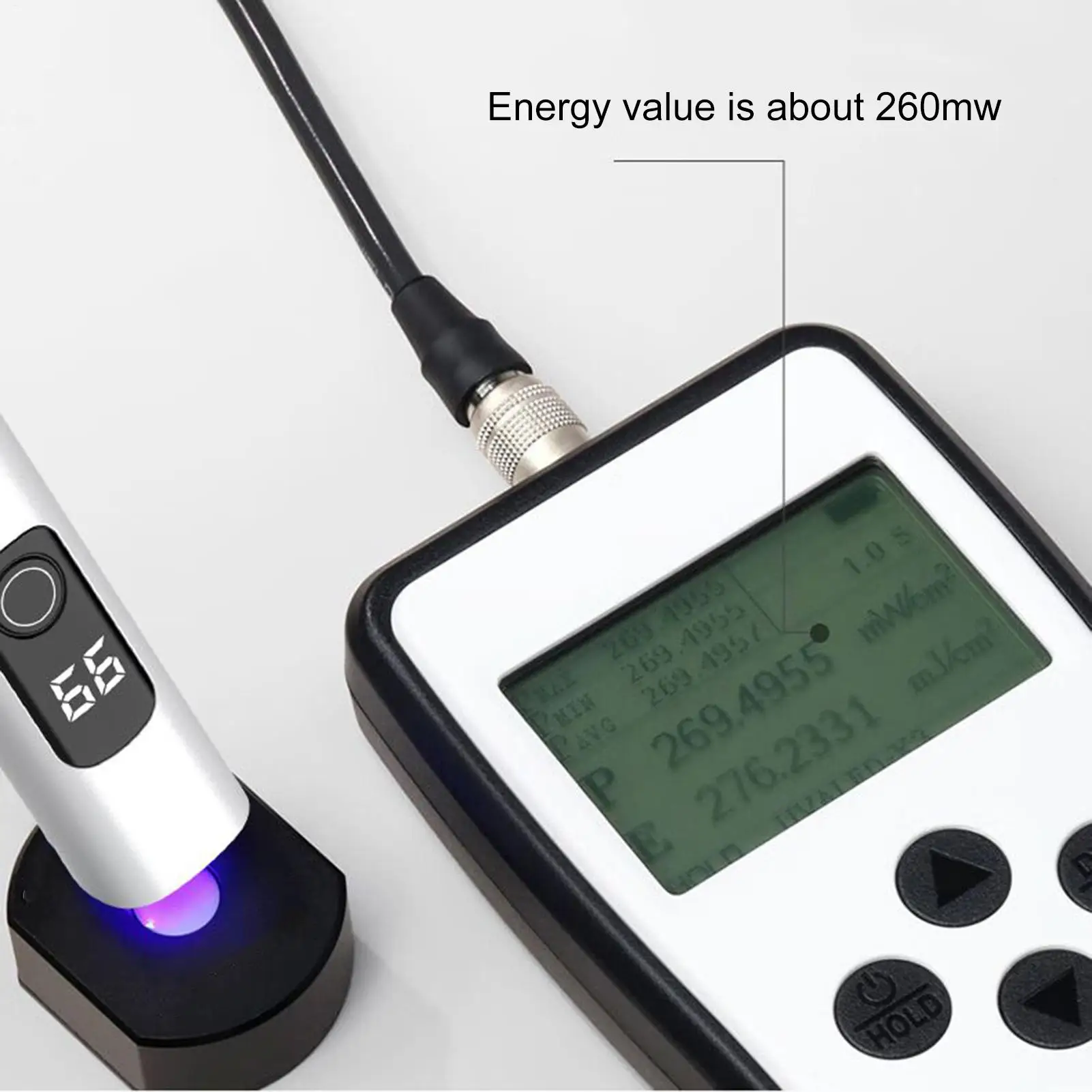 Mini UV Light For Nails USB Charging Fingernail Drying Tool Digital Display LED Nail Light With 2 Timing Modes For Manicure