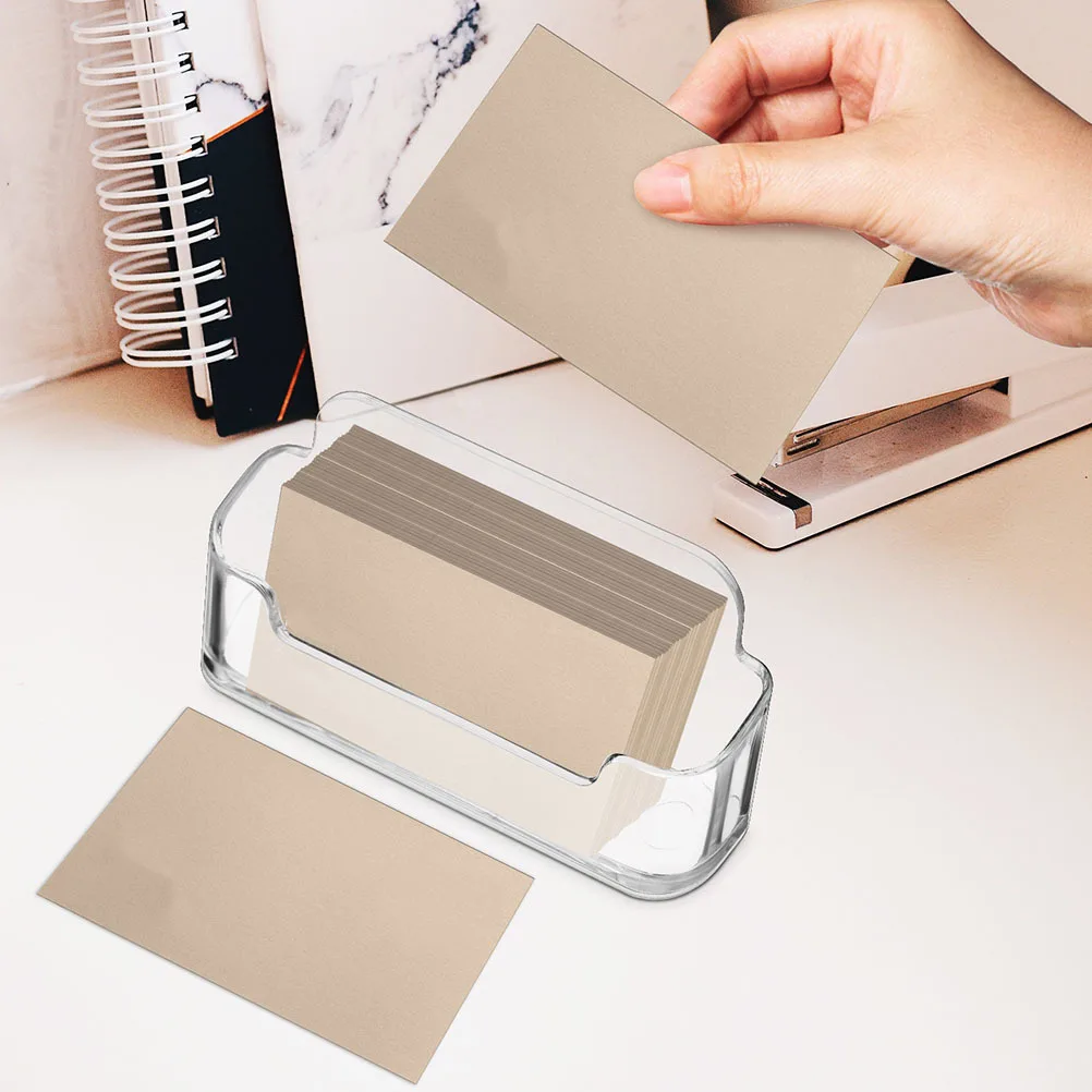 4 قطعة حامل بطاقة الأعمال الاكريليك منظم مكتب شفاف لبطاقات اسم المكتب تخزين عرض موقف بطاقة حقيبة للتخزين