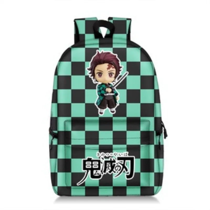 

Japanese anime Demon Slayer Kamado Tanjirou Kawaii cartoon patterned backpack anime merchandise small gift