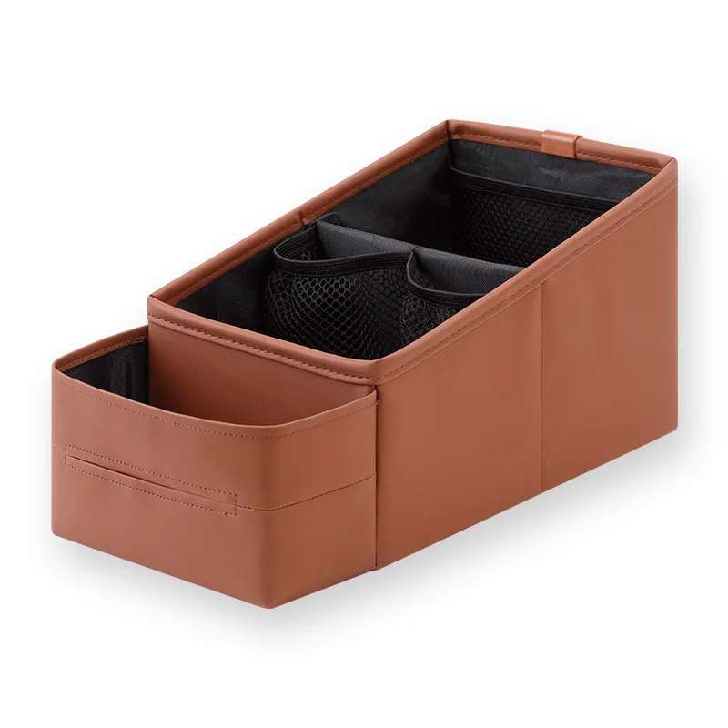 

1Pc Car Console Storage Box With Cup Holder Tissue Box Phone Stand Interior Armrest Organizer Suitable for BMW Toyota Honda