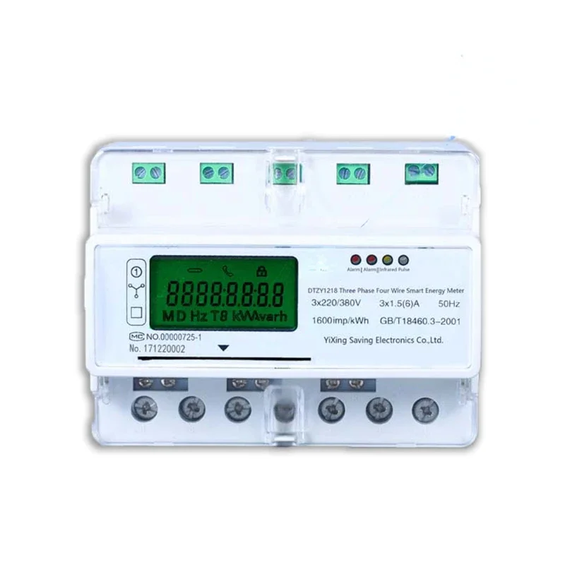 

High Accuracy Din Rail Energy Cost Meter Three Phase Smart Energy Meter Prepaid Electricity Power Meters With Ic Card