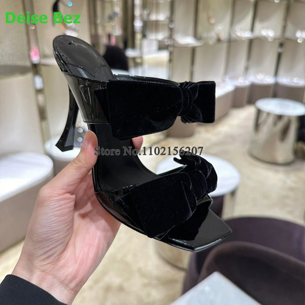 Satynowe kapcie z kwadratowymi noskami dla kobiet 2024 New Thin High Heel Party Elegant Sexy Fashion Dress Shoes