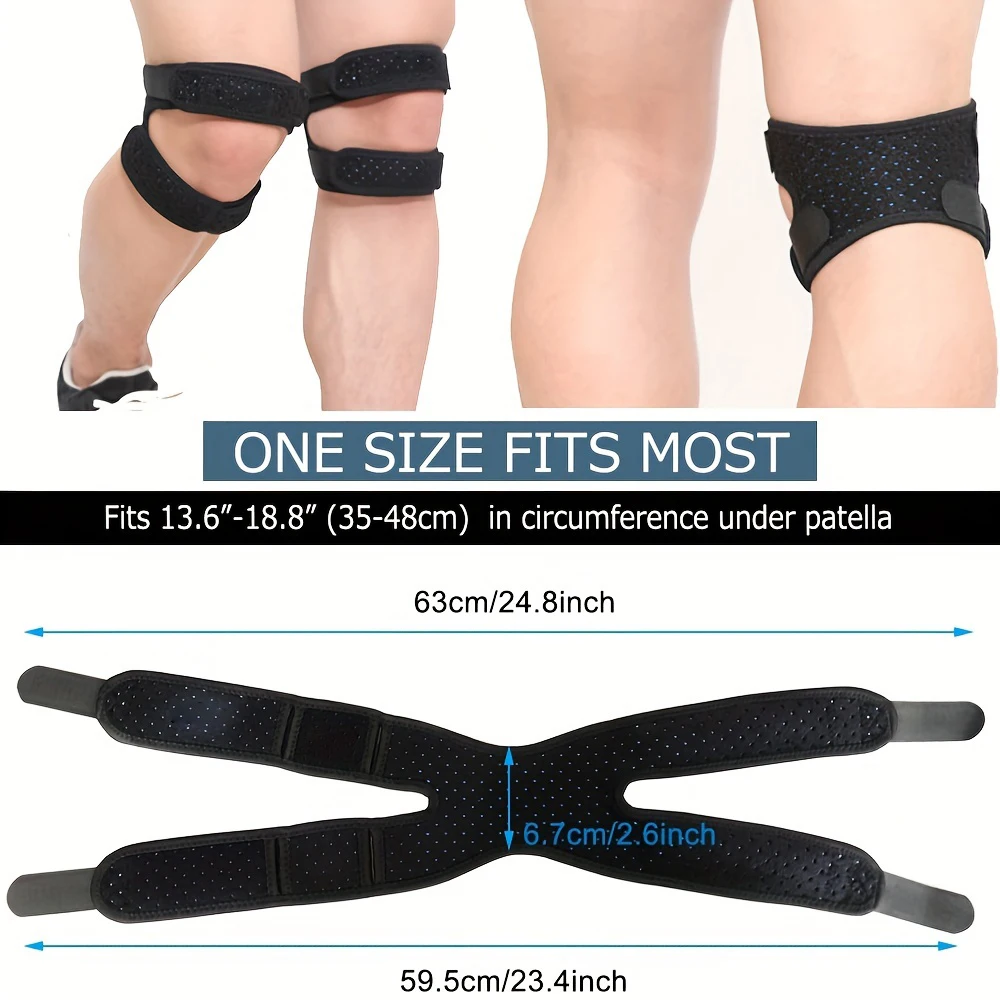 1pc Relieve Knee Discomfort Instantly With This Adjustable Breathable Knee Support Brace!